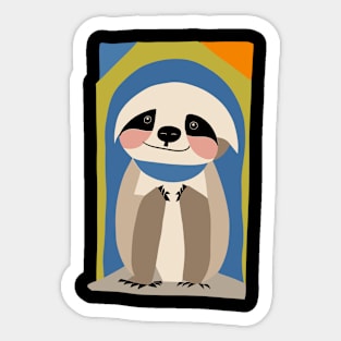 Portrait of Sloth Sticker